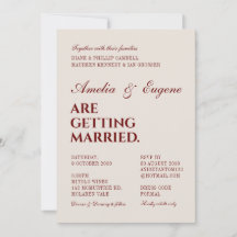 Cérémonie de mariage classique et élégant Invitati