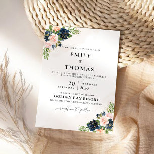 Invitation Cérémonie de Mariage de Roses Roses Roses Roses Ro