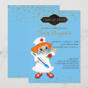 Invitation Cérémonie de remise des diplômes d'infirmières Éco