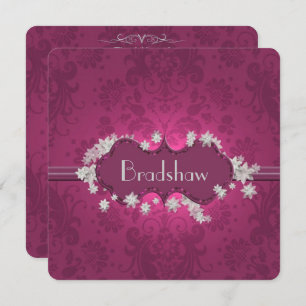 Invitation Cérémonie de renouvellement de Damask Vow