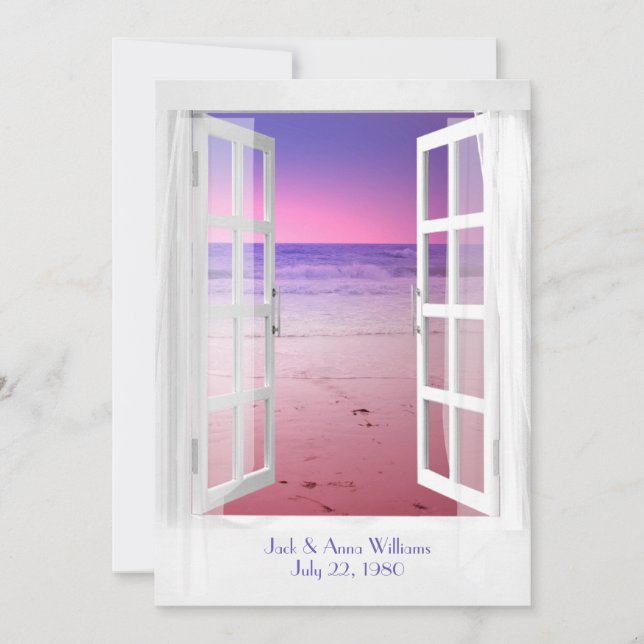 Invitation Cérémonie de renouvellement de la vue sur l'océan  (Devant)