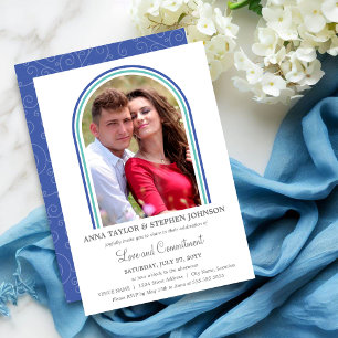Invitation Cérémonie d'engagement Arches & Photo