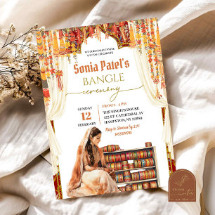 Invitation Cérémonie Florale Inde Bangle Choora