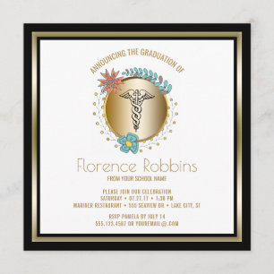 Invitation Cérémonie goupillante florale de fête de remise