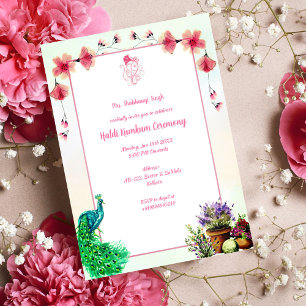 Invitation Cérémonie Haldi Kumkum