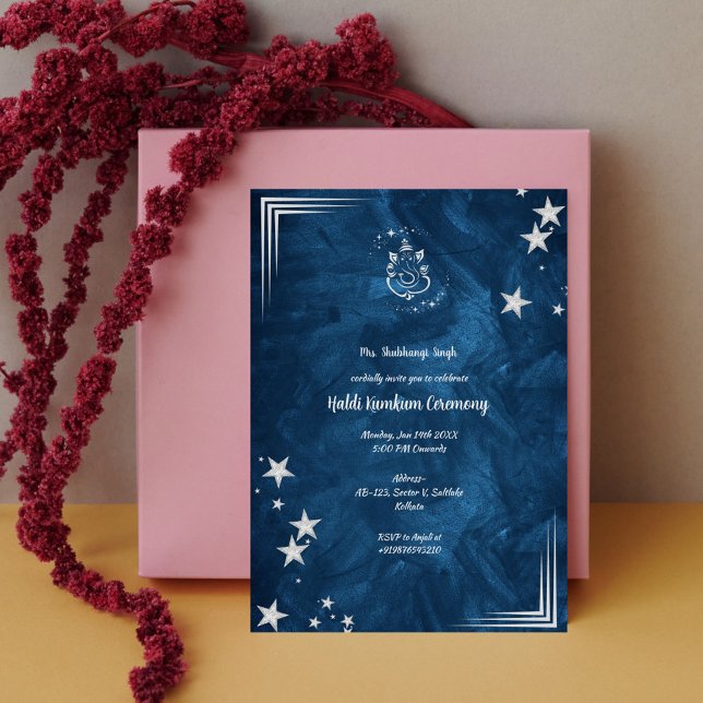 Invitation Cérémonie Haldi Kumkum (Créateur téléchargé)