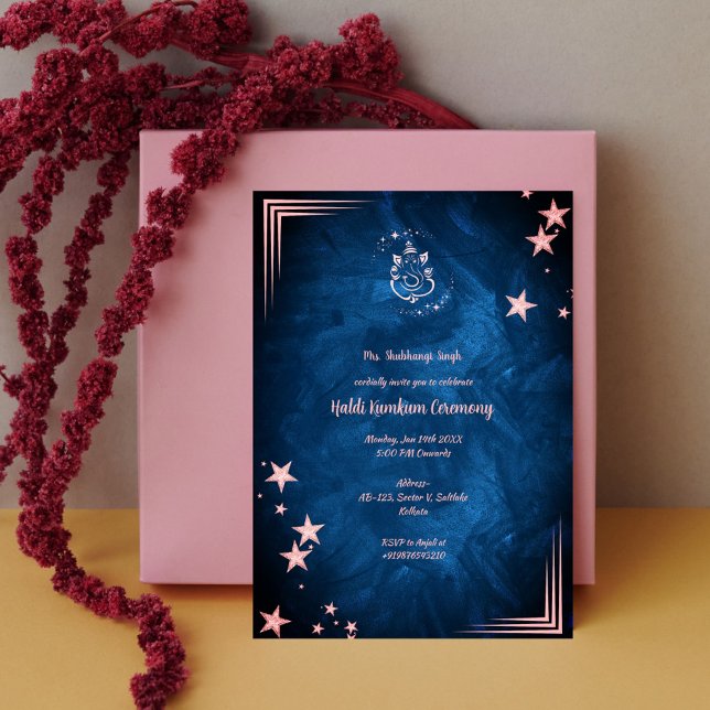 Invitation Cérémonie Haldi Kumkum (Créateur téléchargé)