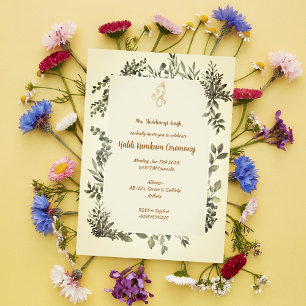 Invitation Cérémonie Haldi Kumkum