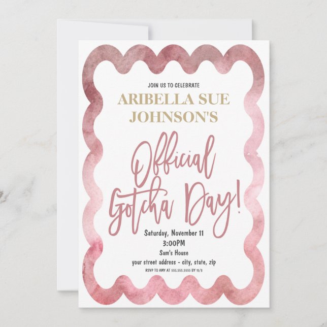 Invitation Cérémonie officielle d'adoption de la journée Gotc (Devant)