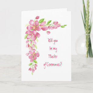 Invitation Cérémonies de mariage maîtresses de fleurs de ceri