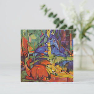 Invitation Cerf dans la forêt II par Franz Marc, Art Vintage