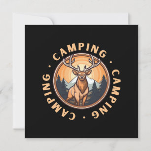 Invitation Cerf - Sauvagerie - Camping