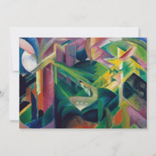 Invitation Cerfs dans un jardin de monastère de Franz Marc