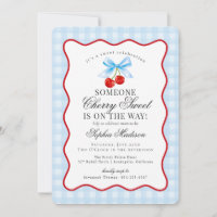 Cerise Sweet Bleu Coquette Bow En vichy Baby showe