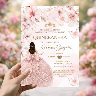 Invitation Cerisier Sakura Quinceañera Douce 16 Fleur de ceri