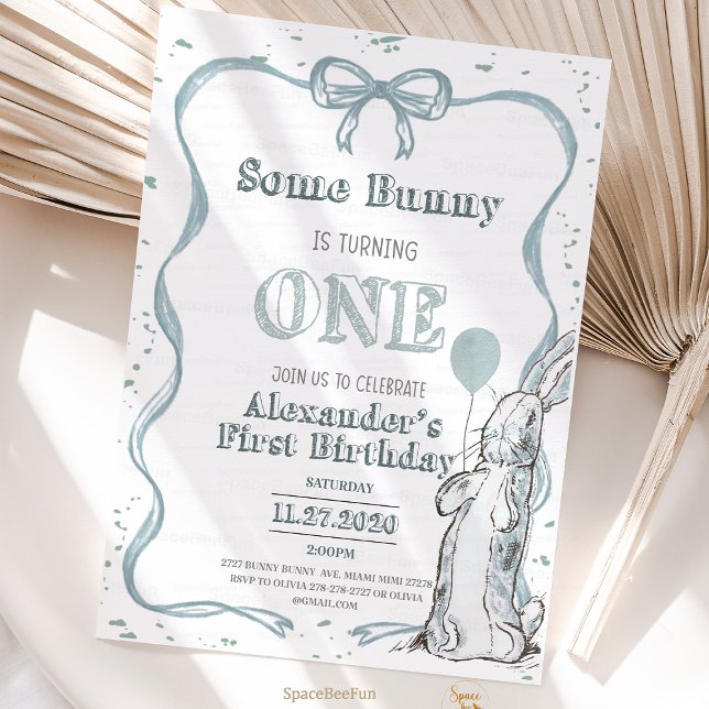 Invitation Certain Lapin a un an et arc Lapin de Pâques Print (Take your listing to the next level!
Showcase up to 10 images that capture your customers' attention)