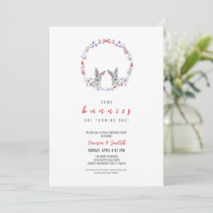 Invitation Certains Bunnies En Font Un, Anniversaire Du Print