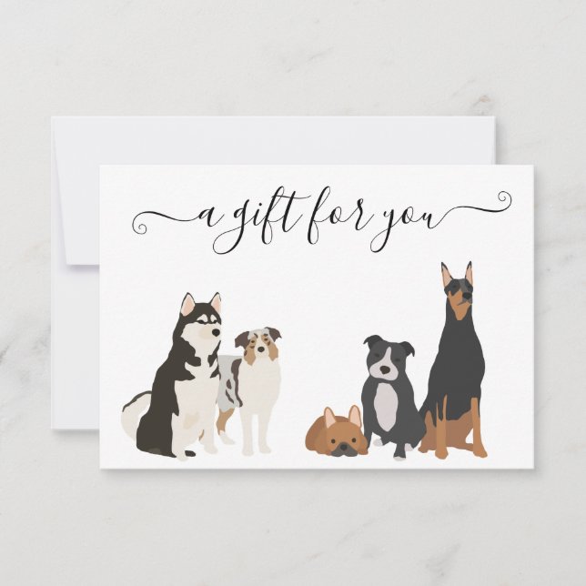 Invitation Certificat cadeau Chien Grooming Digital Vet Boari (Devant)