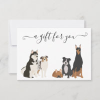 Certificat cadeau Chien Grooming Digital Vet Boari