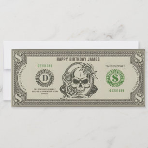 Invitation Certificat cadeau de ticket de tatouage personnel