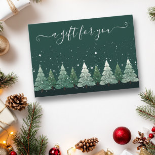 Invitation Certificat-cadeau Sapins de Noël