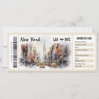 Certificat cadeau Surprise New York Boarding Pass