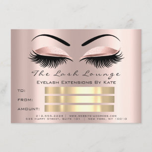 Invitation Certificat d'artiste de maquillage de Rose VIP Las