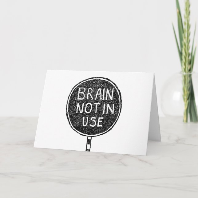 Invitation Cerveau non utilisé (Devant)