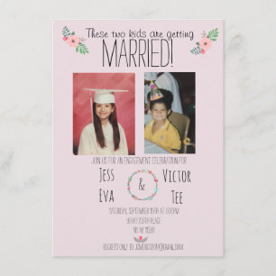 Invitation Ces deux enfants se marient !
