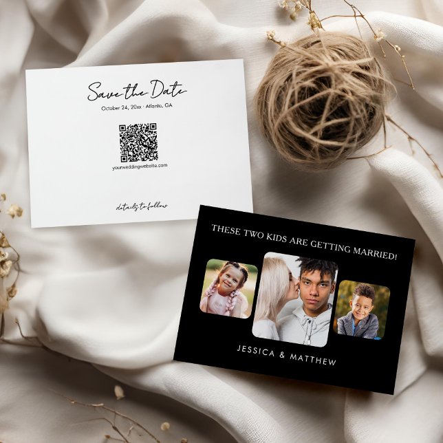 Invitation Ces enfants se marient 3 photos (Créateur téléchargé)