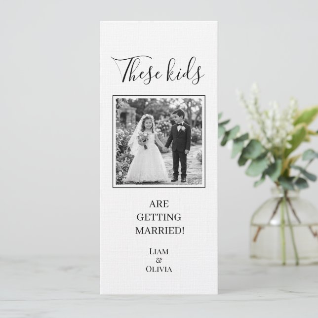 Invitation Ces Enfants Se Marient, Mariage (Debout devant)