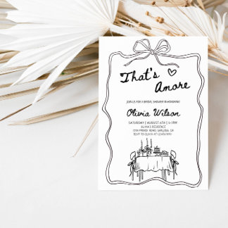 Invitation C'est Amore Fête des mariées - Table des banquets