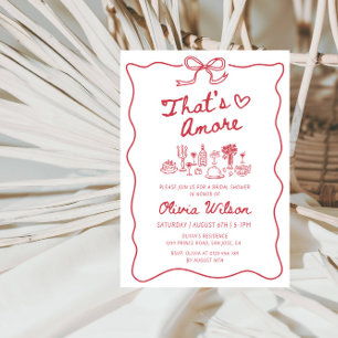 Invitation C'est Amore Fête des mariées - Table des banquets 
