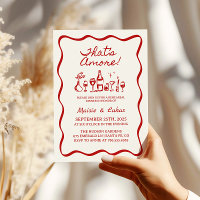 C'est Amore Hand Drawn Italien Rehearsal Dinner