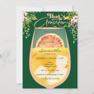 Invitation C'est Amore Peach Fuzz Green Aperol Fête des marié