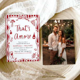 Invitation C'est Amore Whimsical Italian Engagement Party