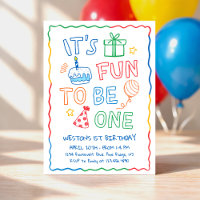 C'est amusant de fêter un 1er anniversaire coloré