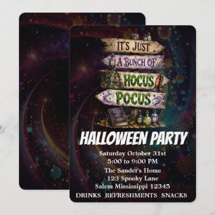Invitation C'est juste un tas de Hocus Pocus Halloween