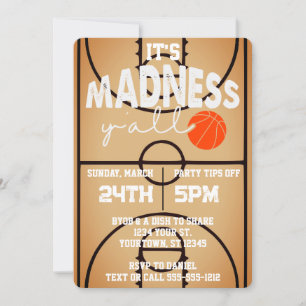 Invitation C'est la folie Y'all Basketball Watch Party