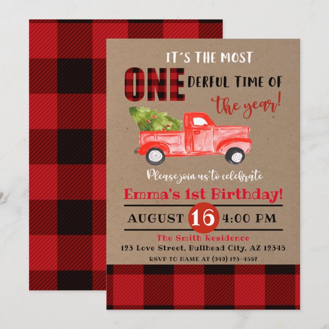 Invitation C'est la période la plus ONÉREUSE de l'année 1er a (Devant / Derrière)