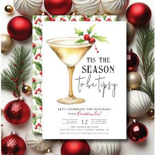 Invitation 'C'est la saison d'être tipsy ! Cocktail
