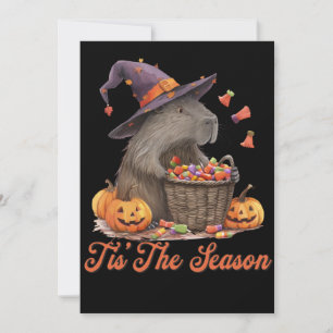 Invitation C'est la saison du capybara Halloween