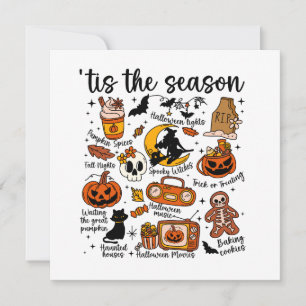 Invitation 'C'est la saison Halloween Doodles