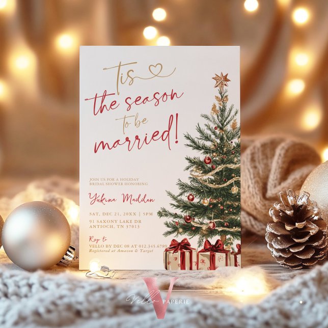 Invitation C'est la saison pour se marier Fête de mariage d'h (Créateur téléchargé)