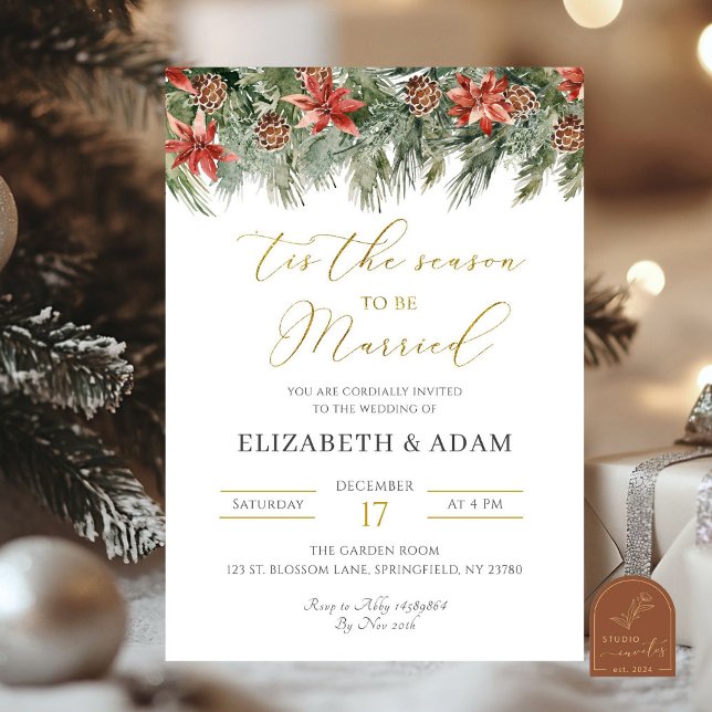 Invitation C'est la saison pour se marier Mariage (Créateur téléchargé)