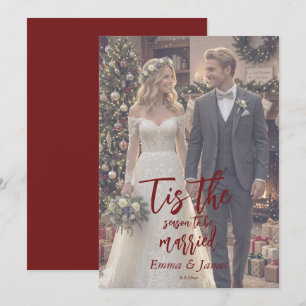 Invitation C'est la saison pour se marier Noël Mariage I
