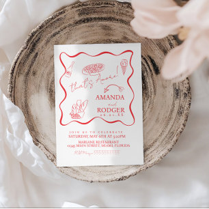 Invitation C'est l'Amore Italian Doodles Mariage
