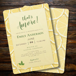 Invitation C'est l'Amour : Baby Shower | Citron Italien d'Ama