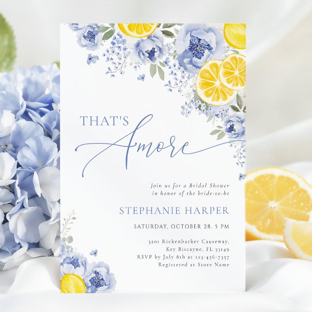 Invitation C'est l'amour Mariage Italien au Citron (Créateur téléchargé)