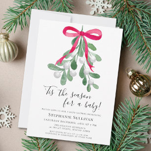 Invitation 'C'Est Le Baby shower De Noël De Saison